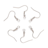 200pcs Stainless Steel Earring Hook Ear Wire Clasps for Jewelry Making 21x22mm