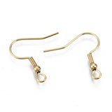 200pcs Stainless Steel Earring Hook Ear Wire Clasps for Jewelry Making 21x22mm