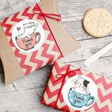 200pcs THANK YOU Letter Stickers Wedding Gift Packing Decoration