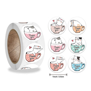 200pcs THANK YOU Letter Stickers Wedding Gift Packing Decoration