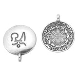 200pcs Tibetan Silver Taiji Eight Trigrams Nine Palace Chinese Zodiac Charms