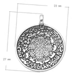 200pcs Tibetan Silver Taiji Eight Trigrams Nine Palace Chinese Zodiac Charms