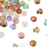 200pcs Glass Mushroom Beads 13.5x13.5mm DIY Jewelry Making Crafts