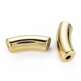 200pcs UV Plating Acrylic Tube Beads for Jewelry Making