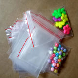 200pcs Transparent Ziplock Poly Bags Assorted Sizes for Clothing Jewelry