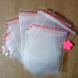 200pcs Transparent Ziplock Poly Bags Assorted Sizes for Clothing Jewelry
