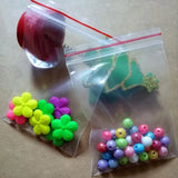 200pcs Transparent Ziplock Poly Bags Assorted Sizes for Clothing Jewelry