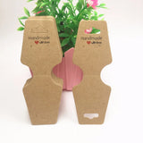 200pcs Hand With Love Jewelry Packing Cards Set