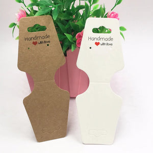 200pcs Hand With Love Jewelry Packing Cards Set