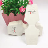 200pcs Hand With Love Jewelry Packing Cards Set