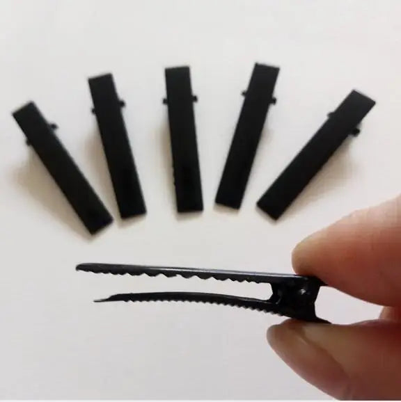 200 Duckbill Clips Metal Clips For DIY Hair Dressing Salon