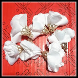 200pcs Flower Pendants for Tassel Jewelry Making Accessories 22mm