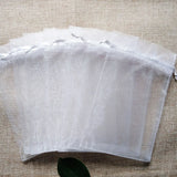 200pcs Organza Jewelry Gift Bags, Wedding Christmas Drawstring