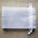 200pcs Organza Jewelry Gift Bags, Wedding Christmas Drawstring