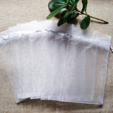 200pcs Organza Jewelry Gift Bags, Wedding Christmas Drawstring