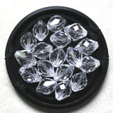 200pcs 13x10mm Oval Shape Crystal Glass Spacer Beads
