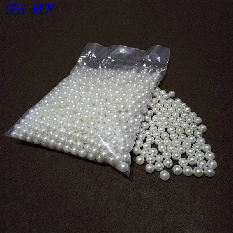 Round Pearls Beads 3-16mm Loose Beads for Jewelry Making