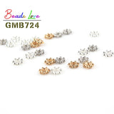 200pcs 4mm Tibetan Silver Flower Spacer Beads for Jewelry Making