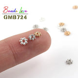 200pcs 4mm Tibetan Silver Flower Spacer Beads for Jewelry Making