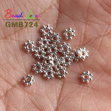 200pcs 4mm Tibetan Silver Flower Spacer Beads for Jewelry Making