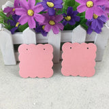 200pcs 5*5cm Earring/Jewelry Cards Display Blank Ear Studs Hang Tags