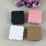 200pcs 5*5cm Earring/Jewelry Cards Display Blank Ear Studs Hang Tags
