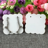 200pcs 5*5cm Earring/Jewelry Cards Display Blank Ear Studs Hang Tags