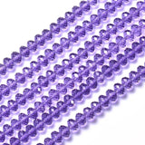 200pcs 6x8mm Austria Faceted Crystal Beads for Jewelry DIY Making
