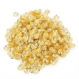 200pcs Flower Bead Caps Silver Plated Spacer DIY Jewelry Making