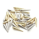 200pcs Rhodium CCB Cone Beads Charms For DIY Jewelry Making