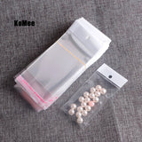 200pcs Transparent Self Adhesive Opp Bags 7x14cm 8x15cm Clear Waterproof