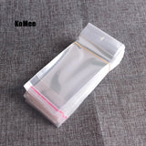 200pcs Transparent Self Adhesive Opp Bags 7x14cm 8x15cm Clear Waterproof