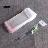 200pcs Transparent Self Adhesive Opp Bags 7x14cm 8x15cm Clear Waterproof