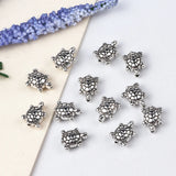 200pcs Tibetan Silver Sea Turtle Spacer Beads for DIY Jewelry Making