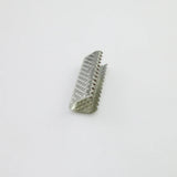 200pcs 16mm Ribbon Crimp Ends Clamps for Leather Cord