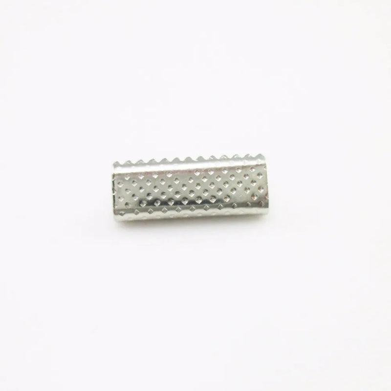200pcs 16mm Ribbon Crimp Ends Clamps for Leather Cord