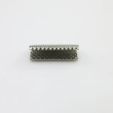 200pcs 16mm Ribbon Crimp Ends Clamps for Leather Cord