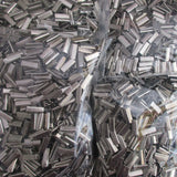 200pcs 16mm Ribbon Crimp Ends Clamps for Leather Cord