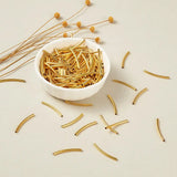 200pcs Brass Tube Beads for Jewelry Making, Golden, 25x2mm, Hole: 1mm