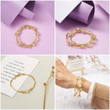 200pcs Brass Tube Beads for Jewelry Making, Golden, 25x2mm, Hole: 1mm