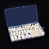 200pcs Natural Round Wooden Beads DIY Jewelry Making