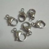 200pcs Stainless Steel Lobster Clasps & Hooks Jewelry Findings Polished