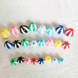 200 Acrylic Watermelon Round Beads for DIY Jewelry Making
