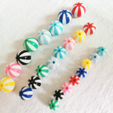 200 Acrylic Watermelon Round Beads for DIY Jewelry Making