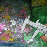 200pcs DIY Acrylic Spacer Beads for Necklace Bracelet Jewelry, 15-25mm