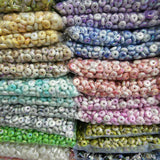 200pcs 15mm DIY Oval Round Loose Spacer Beads for Women Kids Jewelry Making