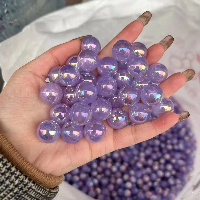 200pcs 16mm Acrylic Spacer Beads for Jewelry Making