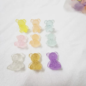 200pcs 20mm*11mm Acrylic Korea Small Bear for DIY Jewelry Making Accessories