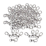 200x Lobster Clasps Keychain Swivel Clips Snap Hooks Bag Key Clasps