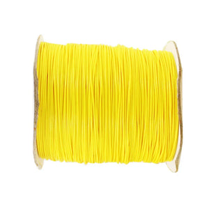 200yds/roll Yellow Polyester Wax Cord+0.5mm DIY Jewelry Bracelet Necklace String